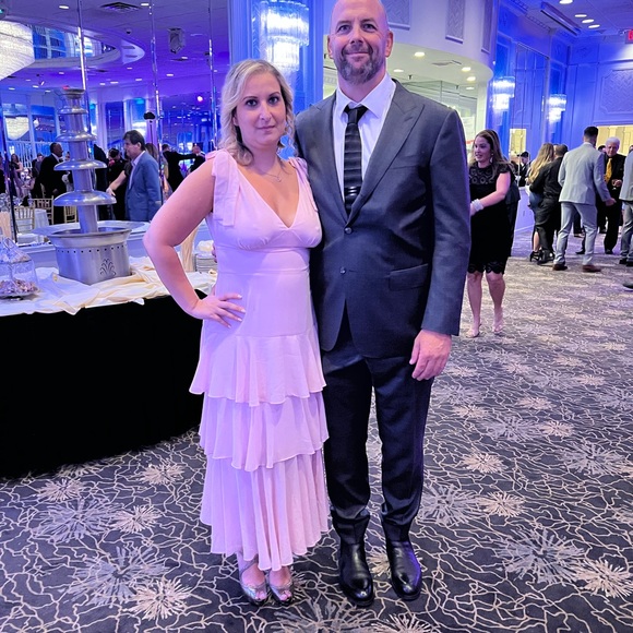 Light Pink Tiered Dress - Picture 4 of 7